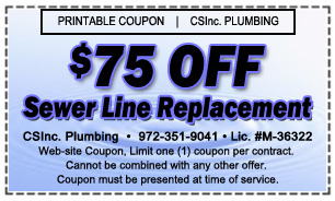$75 Off Sewer Line Replacement